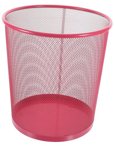 Tofficu Piccolo Cestino Della Spazzatura in Metallo Cestino Per Rifiuti Per Camera Letto e Bagno Tappetino Antiurto Usare Adatto Per Casa e Ufficio