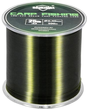 Seaknight Karpfenangelschnur, superstark, Nylon, monofile Angelschnur, Süßwasser, Salzwasser, Meeresangeln, 4,5–11,3 kg, 500 m