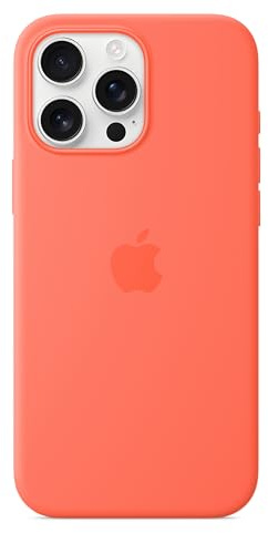 Apple iPhone 16 Pro Max Silicone Case with MagSafe – Tangerine ​​​​​​​