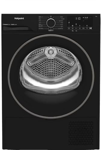 C HD 93M BB UK 9kg Heat Pump Tumble Dryer – Black, Freestanding, Sensor Drying, Energy Efficient A+++, Digital Display, Reverse Tumble, Easy Empty Filter, Woolmark Certified