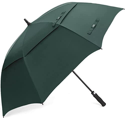 G4Free Parapluie de Golf 54/62 inch à Ouverture Automatique avec Double auvent Aéré Anti Vent Anti UV Robuste 8 Baleines pour Homme Femmme
