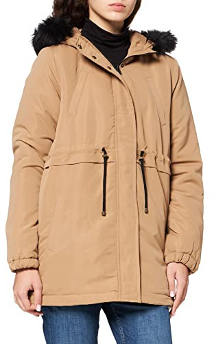MAMALICIOUS Mljessa 2 in 1 Short Parka A. Giacca, Occhio di Tigre, L Donna