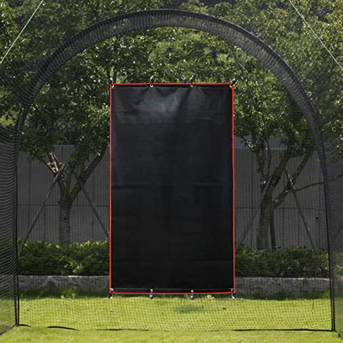 Doubleriver Schlagkäfig, Backstop, Baseball, Gummi, Rücklaufsperre für Schlagkäfig, Innenbereich, Softball, Rückschlag, Matte, Rückschlagschutz, Polsterung, Pitching Target, 10x18 m, rein