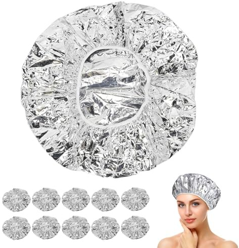Cuffia Termica per Condizionamento Profondo, Cuffia per Trattamento Profondo per Capelli Senza Fili per Vaporizzatore per Capelli 10 Pezzi, Cuffia per Vapore per Styling