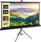 HOMCOM Écran de Projection avec trépied Pliable 84 Pouces 4K HD 16:9, écran vidéoprojecteur réglable en Hauteur, idéal pour Le Home cinéma, Les Films en intérieur/à l'extérieur