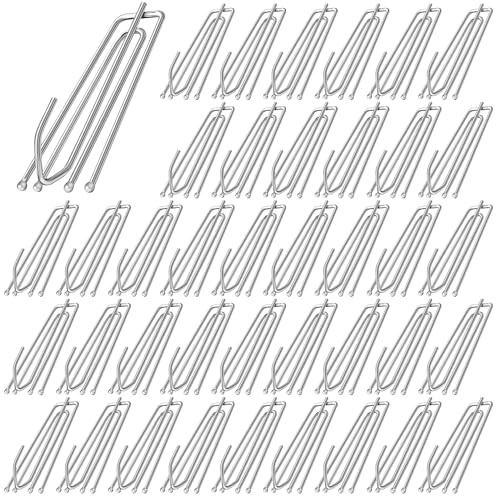 40 Pezzi Ganci per Tende in Acciaio Inox, 7cm ganci per tende in acciaio inox con 4 denti,per Finestra e Tenda per Tenda Pieghettata, Tenda per Porta Doccia