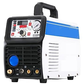 Saldatrice TIG, CUT/COLD/TIG/MMA/Pulse 5 in 1, regolatore di gas separatore olio-acqua incorporato for saldatore TIG - Kit per saldatura(CT-520DPL Bare)