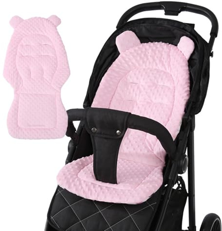 Generico Cuscino Universale Reversibile per Passeggino, Cuscino Anti-Pressione per Passeggino, Fodera Traspirante Imbottita per Il Supporto di Testa, Schiena e Spalle, 4 Stagioni, Blu,