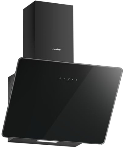 COMFEE' Cappa Aspirante 60 cm ANGJ64B-60-PRO Cappa A LED Sottopensile Aspiratore A Parete Cappa Aspirazione Superiore 600 mm