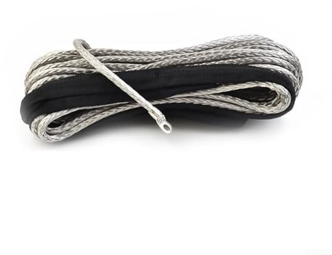 Per ATV UTV Winch Line Heavy Duty corda sintetica cavo di traino con protezione guaina