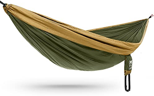 Ultralätt utomhushängmatta för 2 250 x 140 cm 300 kg kapacitet andningsbar och snabbtorkande lätt reseset för camping trädgård inomhusbruk med tillbehör