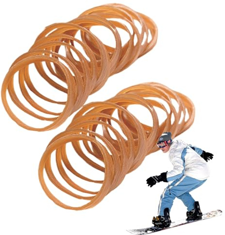 Gummibromshållare, bromshållare band gummiringar – skidbindning snöbräda skidtillbehör, elastisk rem för utomhussport bräda