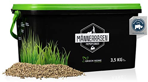 GREEN HOME® Rasendünger Premium - 3,5kg High Tech Rasen Langzeitdünger schützt vor Moos - Dünger Rasen mit beeindruckender Wirkung - Gebinde 100% recycelt - Made in Germany