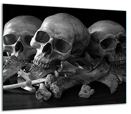 TMK ArtDeko Herdabdeckplatte 1 Teilig 60x52 cm - Spritzschutz Herdabdeckung – Herdschutz aus Sicherheitsglas – Robust, Hygienisch & Rutschfest– Schutz für Induktion, Ceran, Gas & Elektro