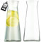 KADAX Glaskaraffe, Wasserkaraffe aus robustem Glas, Spülmaschinenfeste Getränkekaraffe, Bleifreier Wasserkrug, Karaffe für Wasser, Saft, Limonade, Milch (1L - 2 Stück) …