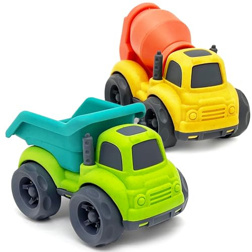 AESTEMON Camiones de Juguete para Niños de 1 Año, Coches para Niños de 1 Año 2 3 Años Vehículos de Construcción de Juguetes Niños Juegos Regalo Niño 1 Año, 2 y 3 Años