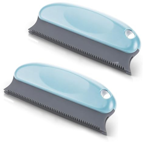 2 Pièces Brosse à Épiler pour Animaux de Compagnie, Épilateur pour Chien, Peigne Épilateur pour Chat, Brosse à Poils D'animaux, pour Tapis, Vêtements, Meubles, Canapé, Voitures