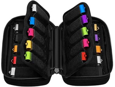 Wooolken Étui de Rangement clé USB – Organiseur Portable avec 20 emplacements et étiquettes – Boîtier de Rangement clé USB sécurisé