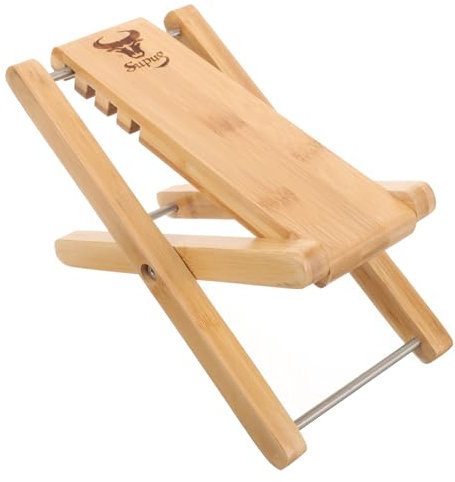 Toyvian Gitarre Fußstütze Aus Solidem Holz Höhenverstellbar Für Klassische Und Akustische Gitarristen Leicht Und Tragbar Rutschfeste Unterlage Für Mehr Stabilität