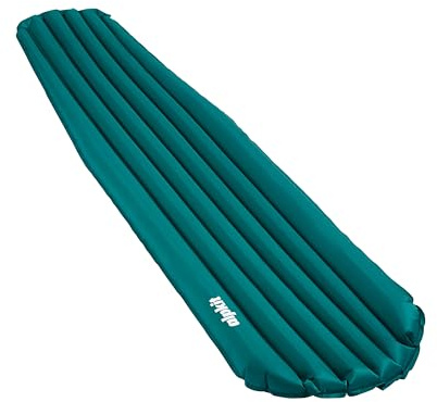 Alpkit Numo lightweight, inflatable sleeping mat weighing just 350g giving 8cm of sleeping mat comfort. (Pine)