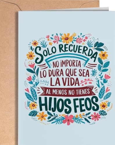 Greeting Cards for Everyone Tarjeta Felicitación Mamá o Papá - Tarjeta Felicitación del Día del Padre o Día de la Madre - Postal Gracias Papá Mamá - Tarjeta Divertida para Cumpleaños - EU 16