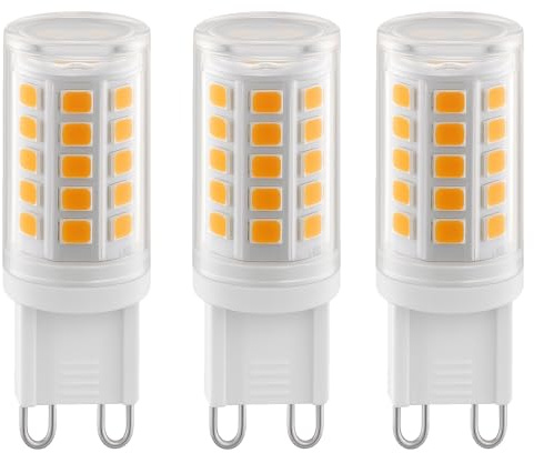 G9 LED Bulbs 2W Warm White 2700K, 320LM Energy Saving Light Bulbs Equivalent to 28W Halogen, No Flicker Capsule GU9 LED Bulb for Home Lighting Decor, Chandelier, Not Dimmable, 220-240V, 3 Pack