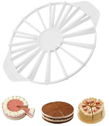 Thapncow 1 Pezzi Taglierina per torte, taglierina divisoria per torte,Divisore incisore per Torta Dolci Affetta,Divisore Fetta di Torta,Dolci Torta Taglierina Regolabile Torte Pasticceria
