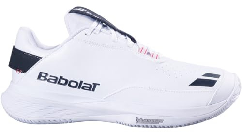 Babolat Men's SFX Evo All Court Wimbledon Limited Edition Tennis Shoes, White/Black, 7.5 UK
