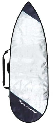 OCEAN & EARTH Barry - Bolsa para tabla de surf unisex, 6'8, Plateado