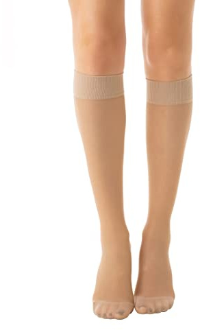Relaxsan Basic 850P Medias a la rodilla de prevención 140 Den PLUS compresión graduada 22-27 mmHg