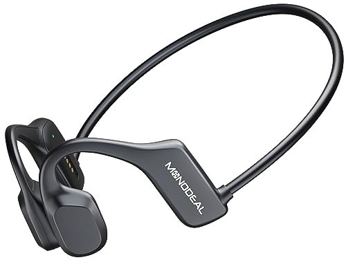Monodeal Bone Conduction Headphones, Bluetooth 5.3 Open Ear Headphones, IP65 Waterproof Wireless Sports Headset for Runners, Cycling, Hiking Gifts from friends