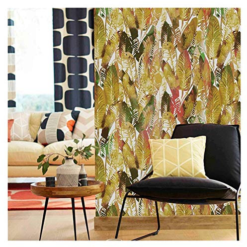 Papel Pintado Pared,Papel Pintado fondo nórdico tropical plátano hoja de la selva Naturaleza vinilo papel pintado pared del PVC del papel de empapelar floral, azul, verde, impermeable ( Color : GC0040