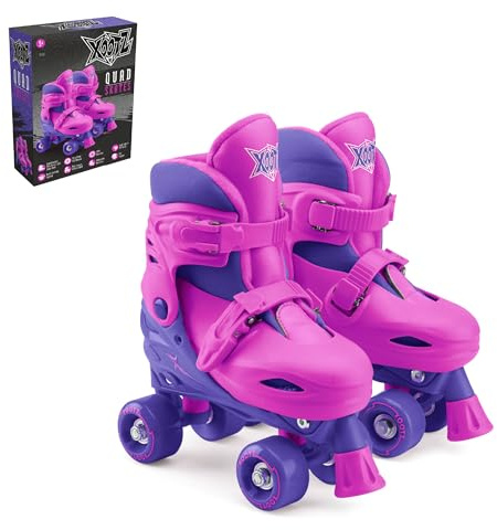 Xootz Kids Roller Skates, Adjustable Quad Skates