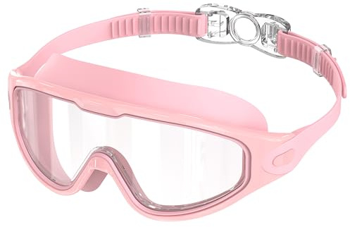 Ambienden Gafas Natacion Hombre Mujer Montura Grande Lentes HD | Gafas Natacion Para Adultos Antivaho ProteccióN UV | Unisex Ideales Para Buceo Y Deportes AcuáTicos
