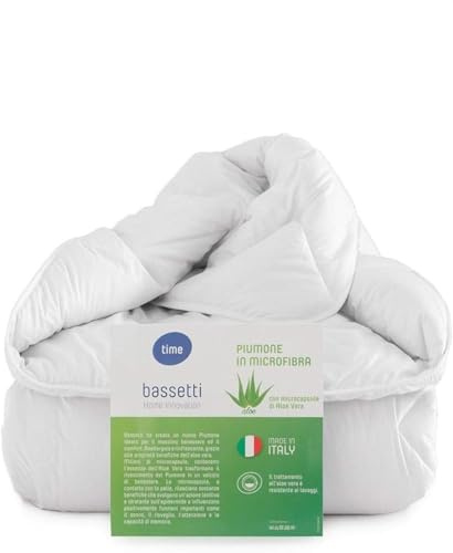Bassetti Piumino Invernale Il PIUMONE in Microfibra con Aloe Vera, Matrimoniale 250x200 (Bianco, 4 stagioni)