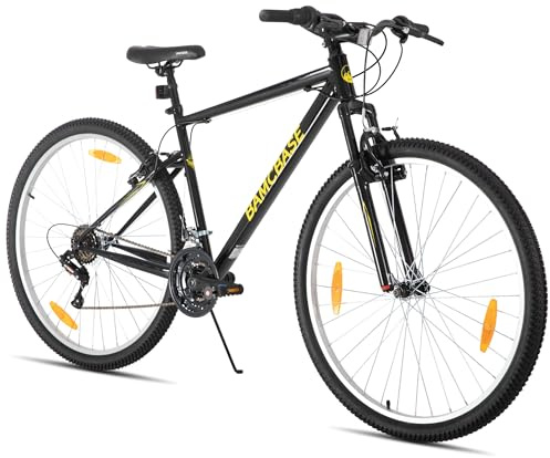 Hiland VTT 29 Pouces 18 Vitesses, Vélo Tout Terrain Adulte Homme Femme avec Freins V-Brake, Noir
