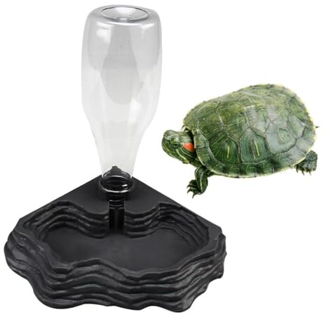 Distributeur d'eau pour Reptile, Bol d'eau De Nourriture pour Reptiles Abreuvoir Tortue Mangeoire Gamelle Tortue Terrestre Accessoires pour Tortues, Hamsters, Lézards, Geckos, Serpents