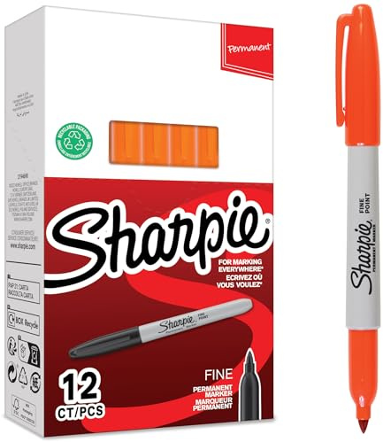 Sharpie Pennarelli Indelebili, Punta Fine, Scatola da 12, Rosa