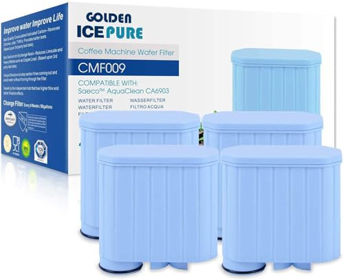 GOLDEN ICEPURE Wasserfilter Kaffeevollautomat für Philips Aqua Clean Filter und Saeco Aqua Clean Wasserfilter, CA6903/10 CA6903/22 CA6903, 4 stück