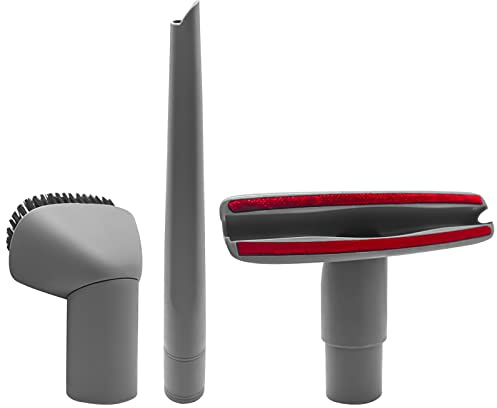 3 Pack Crevice Tool, Dust Brush and Upholstery Tool Attachment Compatible with Shark Navigator Lift-Away Vacuum Cleaner Models NV350, NV351, NV352, NV355, NV356E, NV357, NV360, NV370, UV440