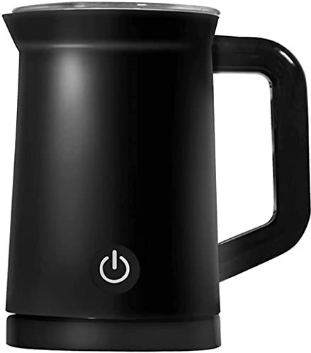 HMTE Milk Frother Electric Milk Steamer Coffee Frother Household 500W Hot Chocolate Automatic Milk Foamer with Hot and Cold Milk Functionality Stainless Steel 109