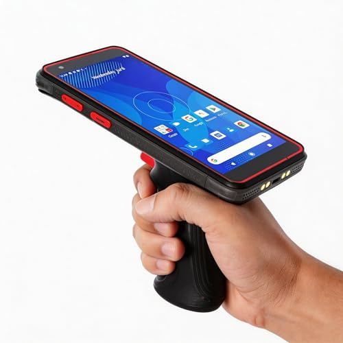 RUGLINE Terminale palmare robusto da 6 pollici PDA Android 13 4 GB RAM 64 GB ROM, lettore di codici a barre CM60 2D, 4G WiFi GPS, batteria 8000 mAh, scanner di codici a barre Android impermeabile IP68