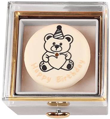 Boîte à bague de mariage – Plateau à gâteau rotatif en bois | Récipient à gâteau | Boîte à gâteaux réversible | Boîte à gâteaux réversible | Ours réversible pour gâteaux, bijoux, accessoires de