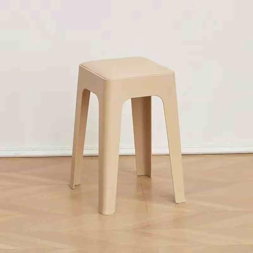 Lot de 4 tabourets empilables en plastique – Chaises portables dos nu pour salle à manger, maison, bureau, fête, école