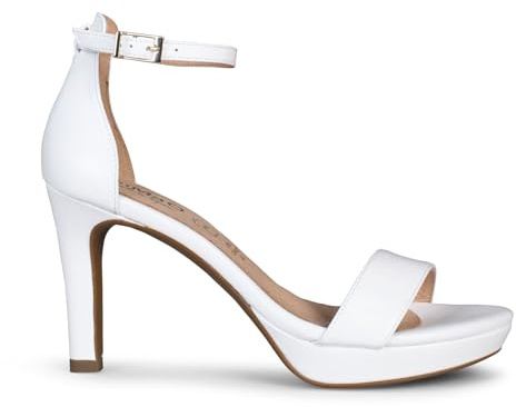 miMaO FIESTA - Sandalias de tacón alto y plataforma BLANCO, EU 39