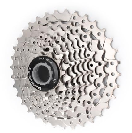 DHJKFU cykelkassett 9-växlad kassett HG 11–30T/32T/34T/36T/40T/42T/46T cykelkassett lämplig för mountainbike (9S 11–34T)