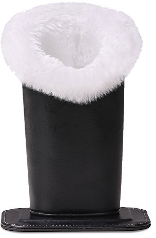 MoKo Soporte para Anteojos, Moderno Velvet Felpa Forrado de Cuero de La PU Soporte Magnético Anti-rasguños Holder Protector para Gafas y Gafas del Sol - Negro