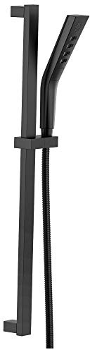 Delta 51799-BL UniversalShoweringComponents H2Okinetic 3-Setting Slide Bar Hand Shower, Matte Black