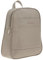 Fabrizio Damen Rucksack Roma 62073 Microfaser Damenrucksack Handtasche + Schlüßeletui (Champagner (Beige))
