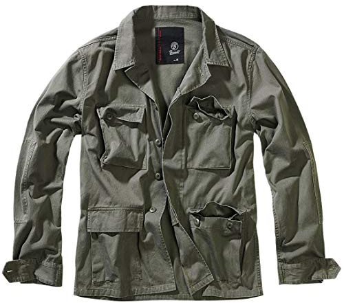 Brandit Veste Militaire Homme Veste mi-saison olive XL 100% Coton